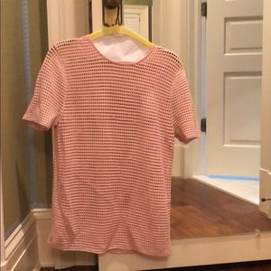 Blush short sleeve top